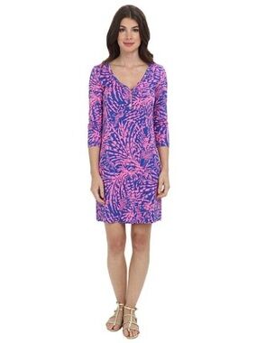 Lilly Pulitzer Pink & Blue Printed Swim Cover-Up Tunic